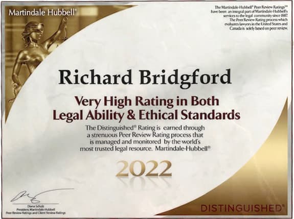 Distinguished Martindale-Hubbell