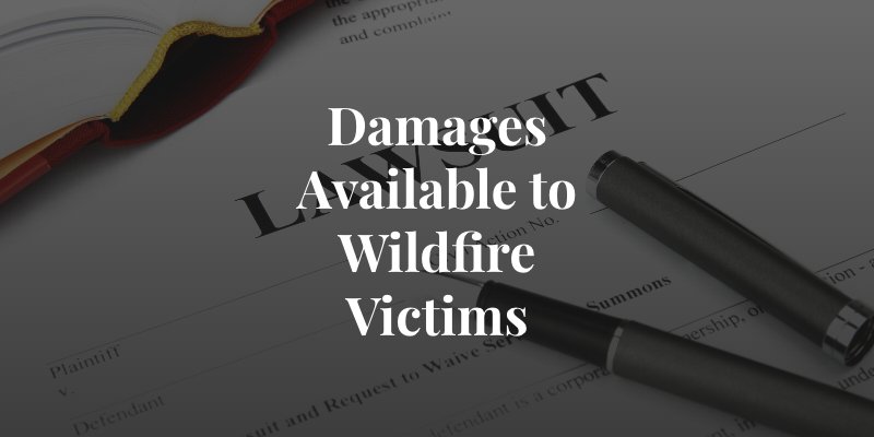 types of damages available to wildfire victims