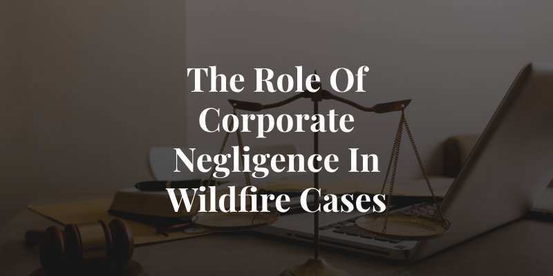 corporate negligence in wildfire cases