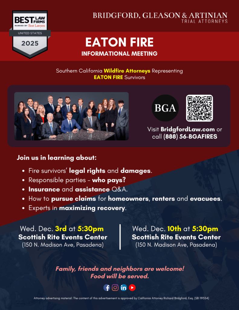 Bridgford Law - Eaton Fire Town Hall 12.3 & 12.10