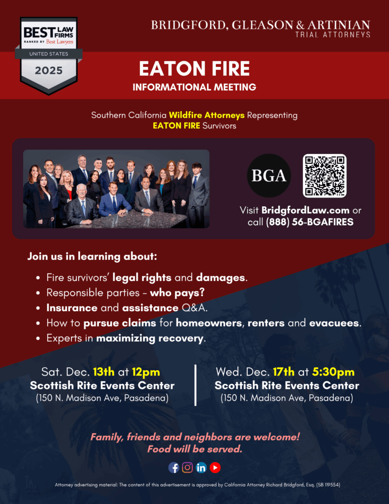Bridgford Law - Eaton Fire Town Hall 12.13 & 12.17