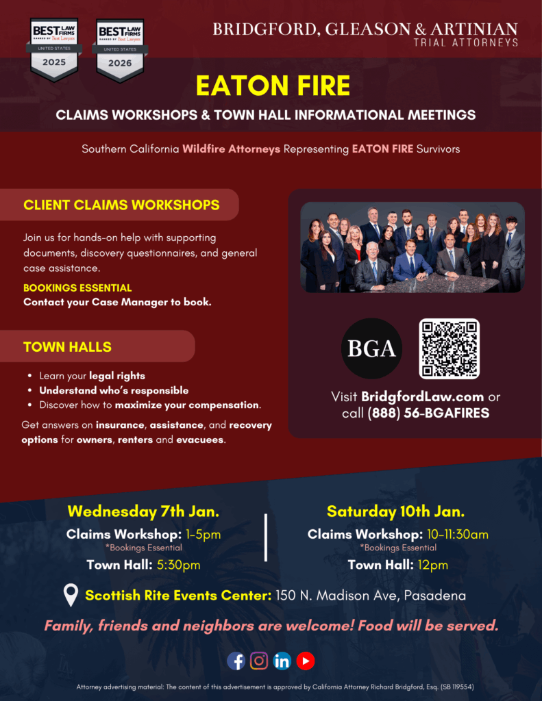 Bridgford Law - Eaton Fire Town Hall 1.7 & 1.10