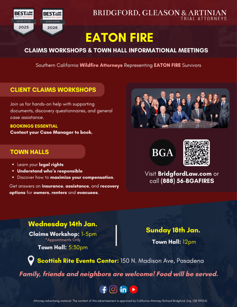 Bridgford Law - Eaton Fire Town Hall 1.14 & 1.18