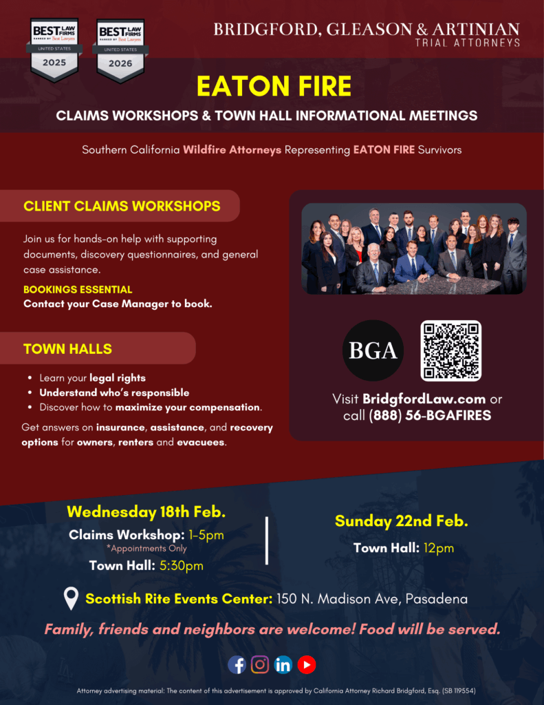 Bridgford Law - Eaton Fire Town Hall 2.18 & 2.22