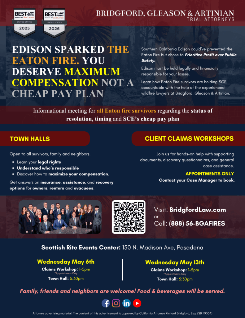 Bridgford Law - Eaton Fire Town Hall 5.6 & 5.13
